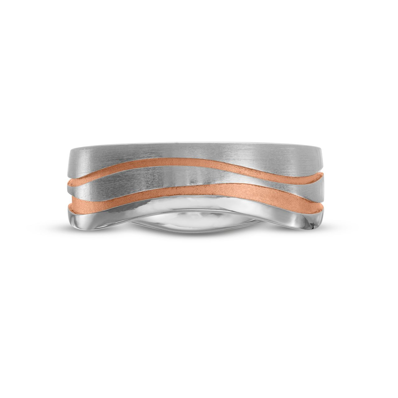 Simon G. Wave Edge Wedding Band 0