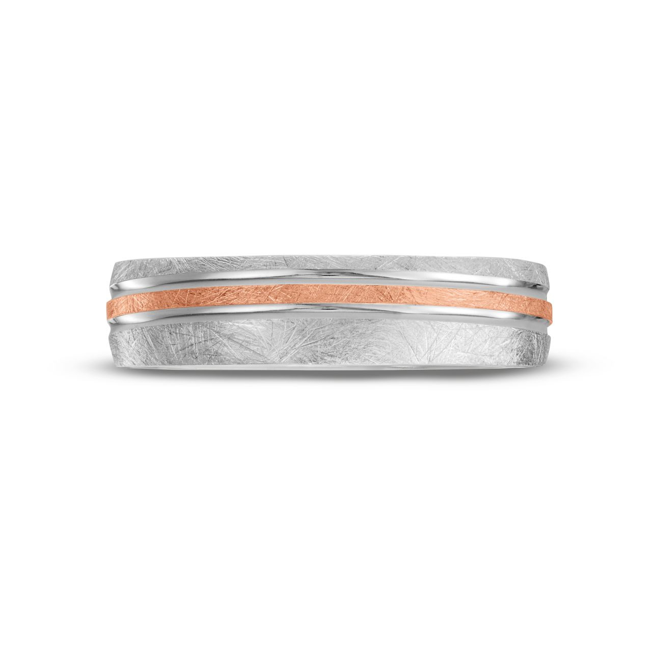 Simon G. Wire Finish Carved Line 5.5mm Wedding Band 0