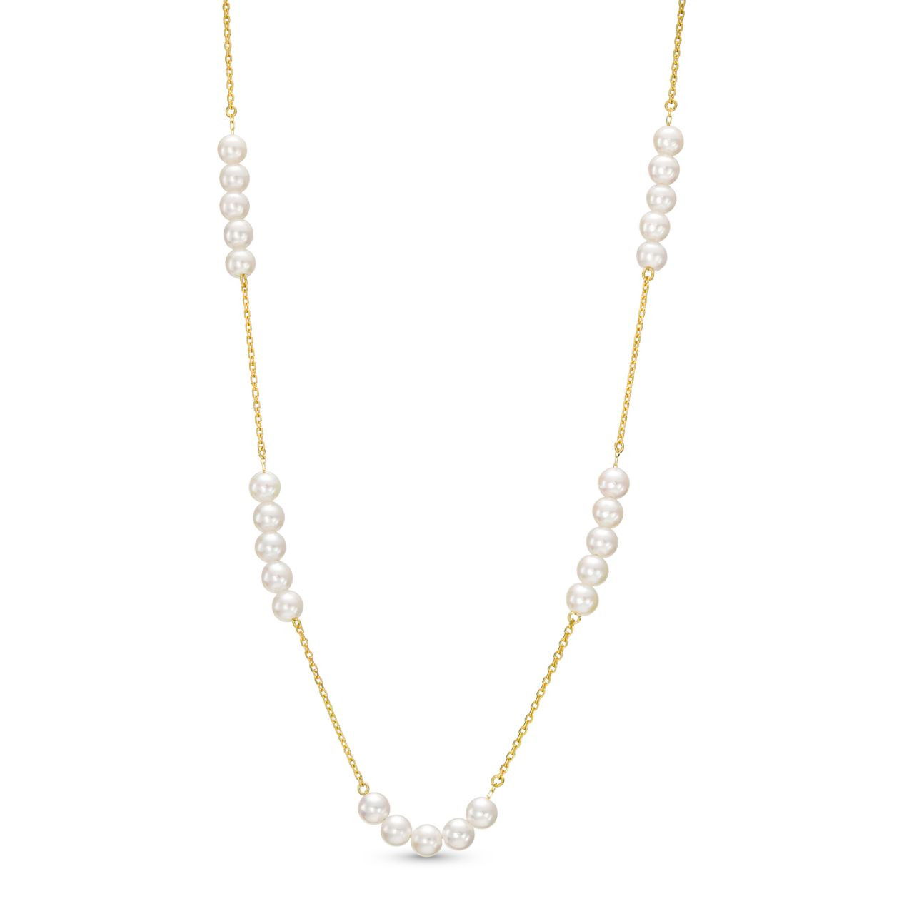 Pearl Station Adjustable Necklace 0