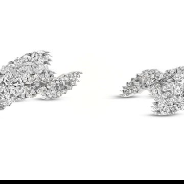 Oval Diamond Halo Twist Engagement Ring 1