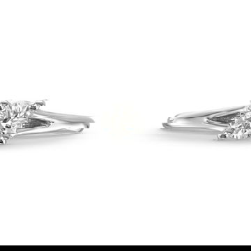 Round Diamond Solitaire Split Engagement Ring