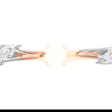 Round Diamond Solitaire Split Engagement Ring
