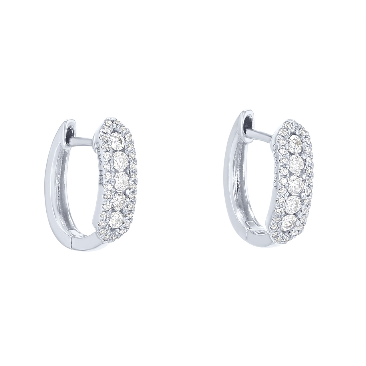 Three Row Hoop Earrings 0