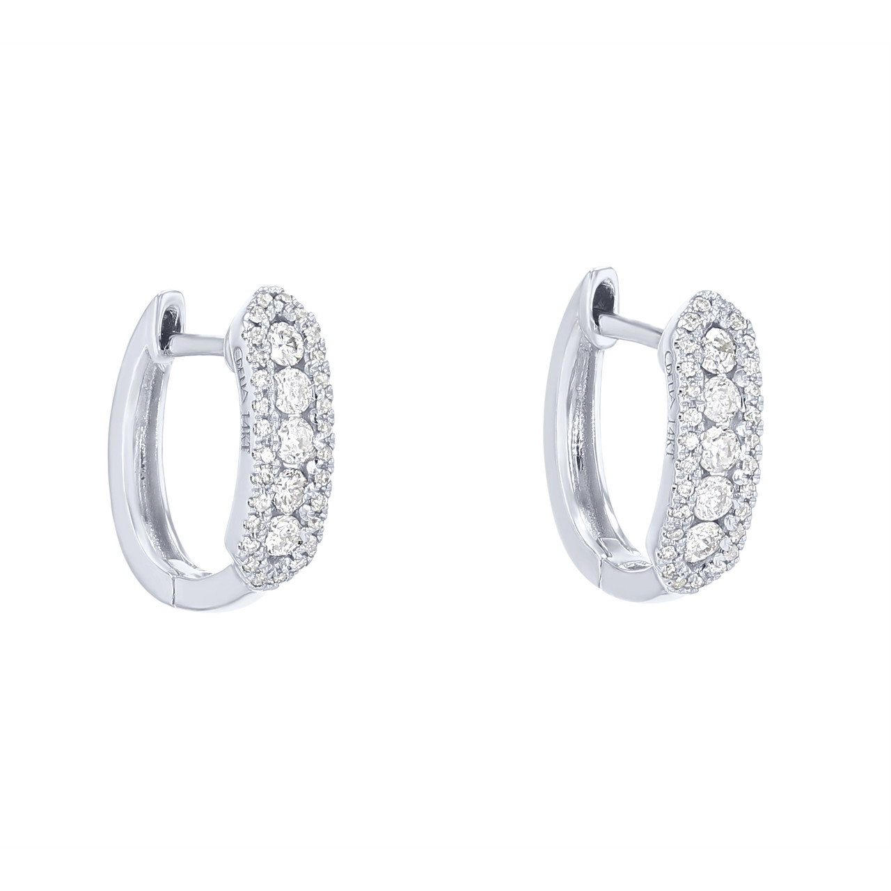 Three Row Hoop Earrings 0