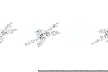 Flower Diamond Stud Earrings