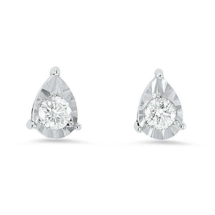 Illusion Teardrop Stud Earrings