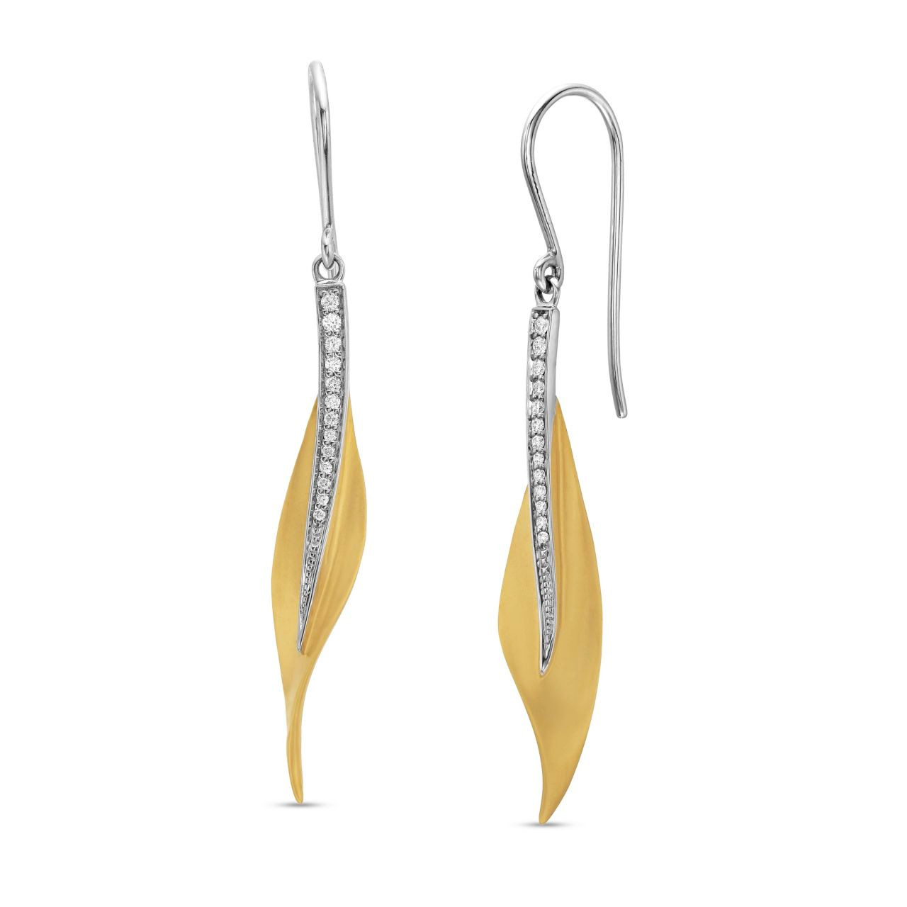 Simon G. Fallen Leaves Diamond Earrings 0
