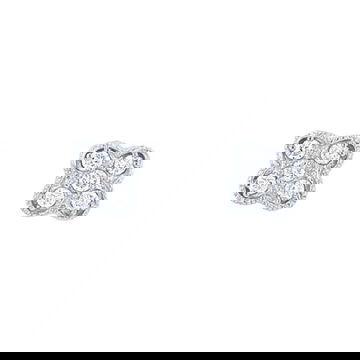 Diamond Clover Stud Earrings