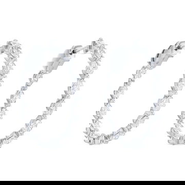 Marquise Diamond Hoop Earrings