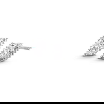 Oval Diamond Stud Earrings
