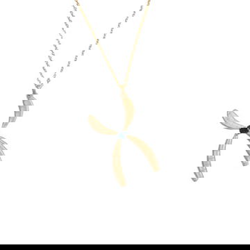 Sapphire Chromosome Pendant Necklace
