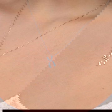 Sterling Silver Mini Chromosome Necklace