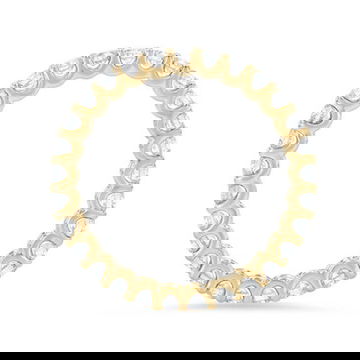 Scallop Diamond Eternity Band