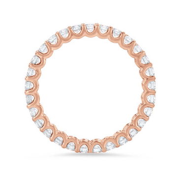 Scallop Diamond Eternity Band