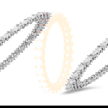 Scallop Diamond Eternity Band