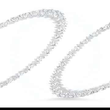 Scallop Diamond Eternity Band