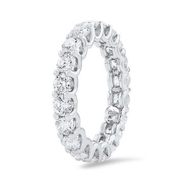Scallop Diamond Eternity Band