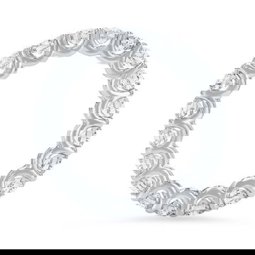 Scallop Diamond Eternity Band