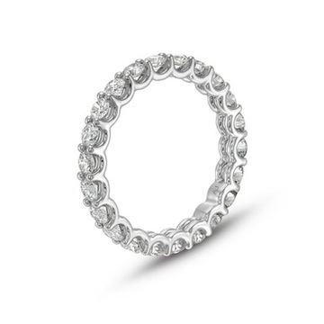 Scallop Diamond Eternity Band