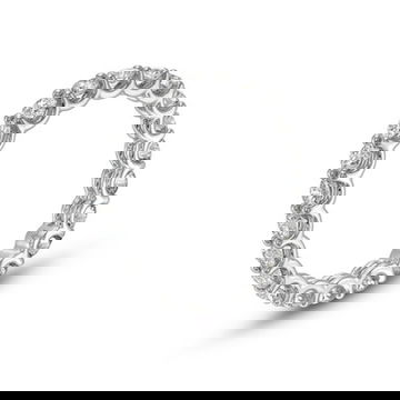 Scallop Diamond Eternity Band