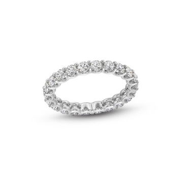 Scallop Diamond Eternity Band
