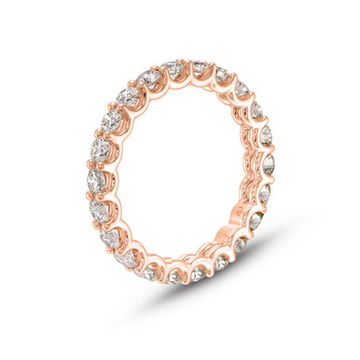 Scallop Diamond Eternity Band