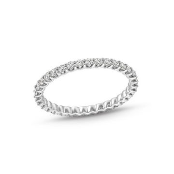 Scallop Diamond Eternity Band