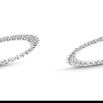 Scallop Diamond Eternity Band