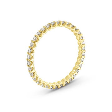 Scallop Diamond Eternity Band