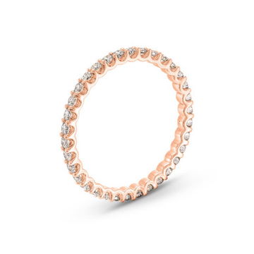 Scallop Diamond Eternity Band