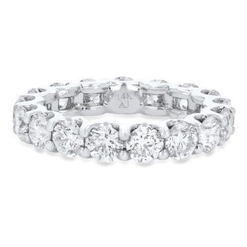 Scallop Diamond Eternity Band