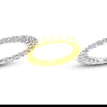 Scallop Diamond Eternity Band
