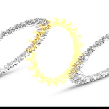 Scallop Diamond Eternity Band