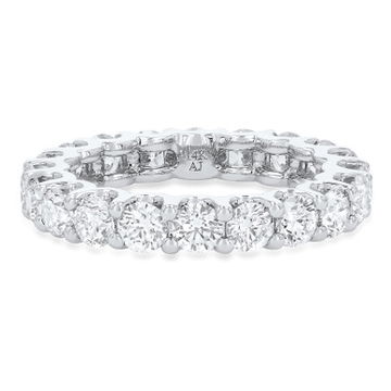 Scallop Diamond Eternity Band
