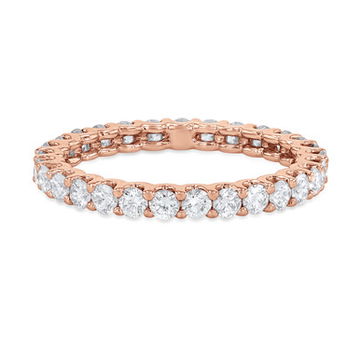 Scallop Diamond Eternity Band