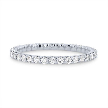 Scallop Diamond Eternity Band