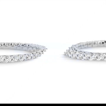 Scallop Diamond Eternity Band