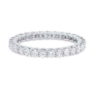 Scallop Diamond Eternity Band