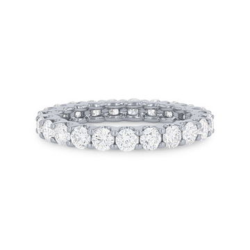 Scallop Diamond Eternity Band