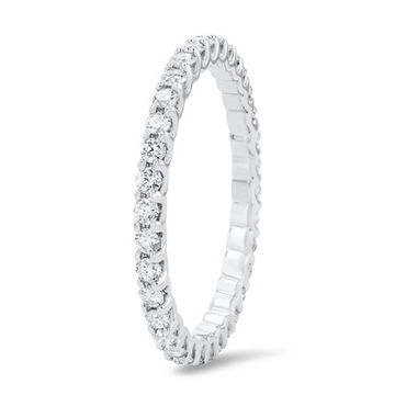 Scallop Diamond Eternity Band