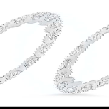 Scallop Diamond Eternity Band