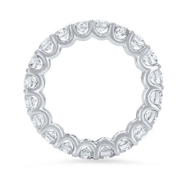 Scallop Diamond Eternity Band