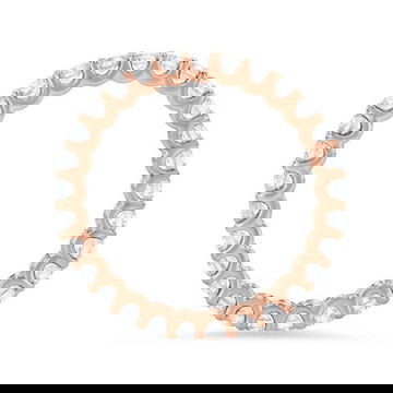 Scallop Diamond Eternity Band