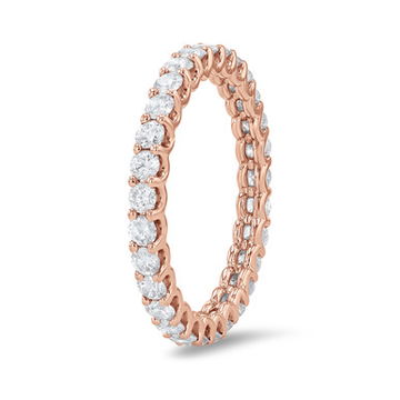 Scallop Diamond Eternity Band
