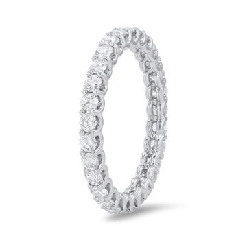 Scallop Diamond Eternity Band