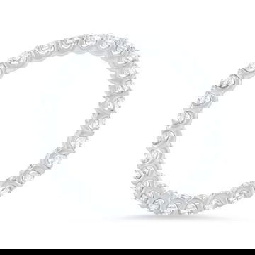 Scallop Diamond Eternity Band