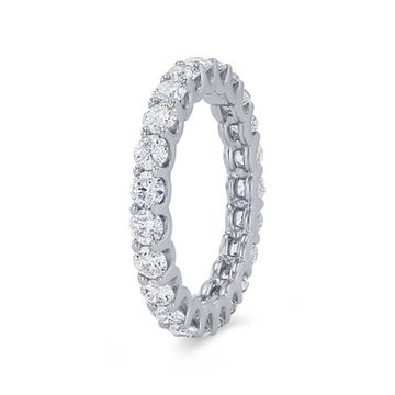 Scallop Diamond Eternity Band