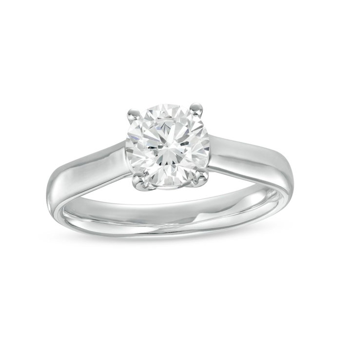 Solitaire 3mm Cathedral Engagement Setting by Adorette In Platinum