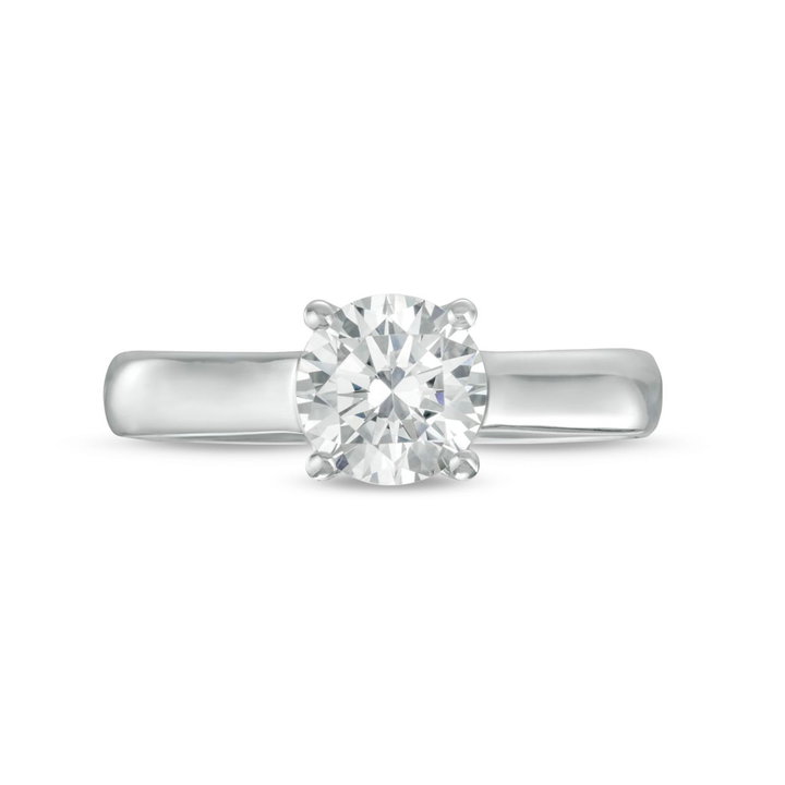 Solitaire 3mm Cathedral Engagement Setting by Adorette In Platinum