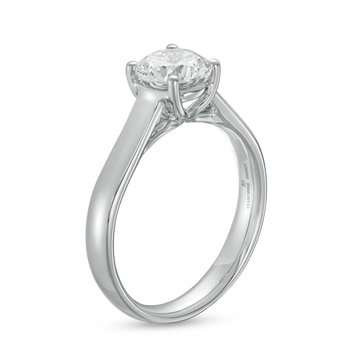 Solitaire 3mm Cathedral Engagement Setting by Adorette In Platinum